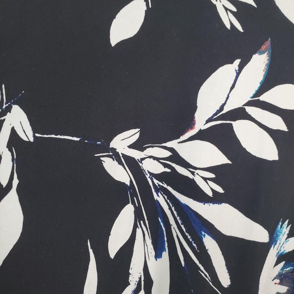 CHAUS NEW YORK | Floral | Black/White/Orange | Tank Blouse | Size Large - Picture 2 of 6